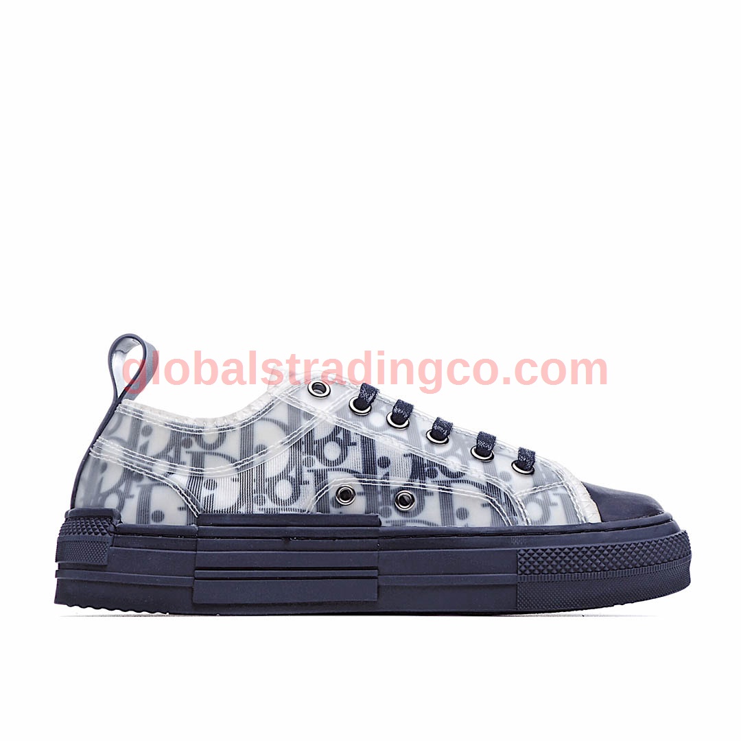 Dior B23 Oblique Slip-on Low Top Sneakers Sheer Print Sneakers